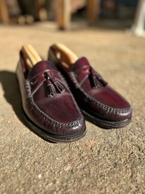 Johnston & Murphy Burgundy Tassel Loafers